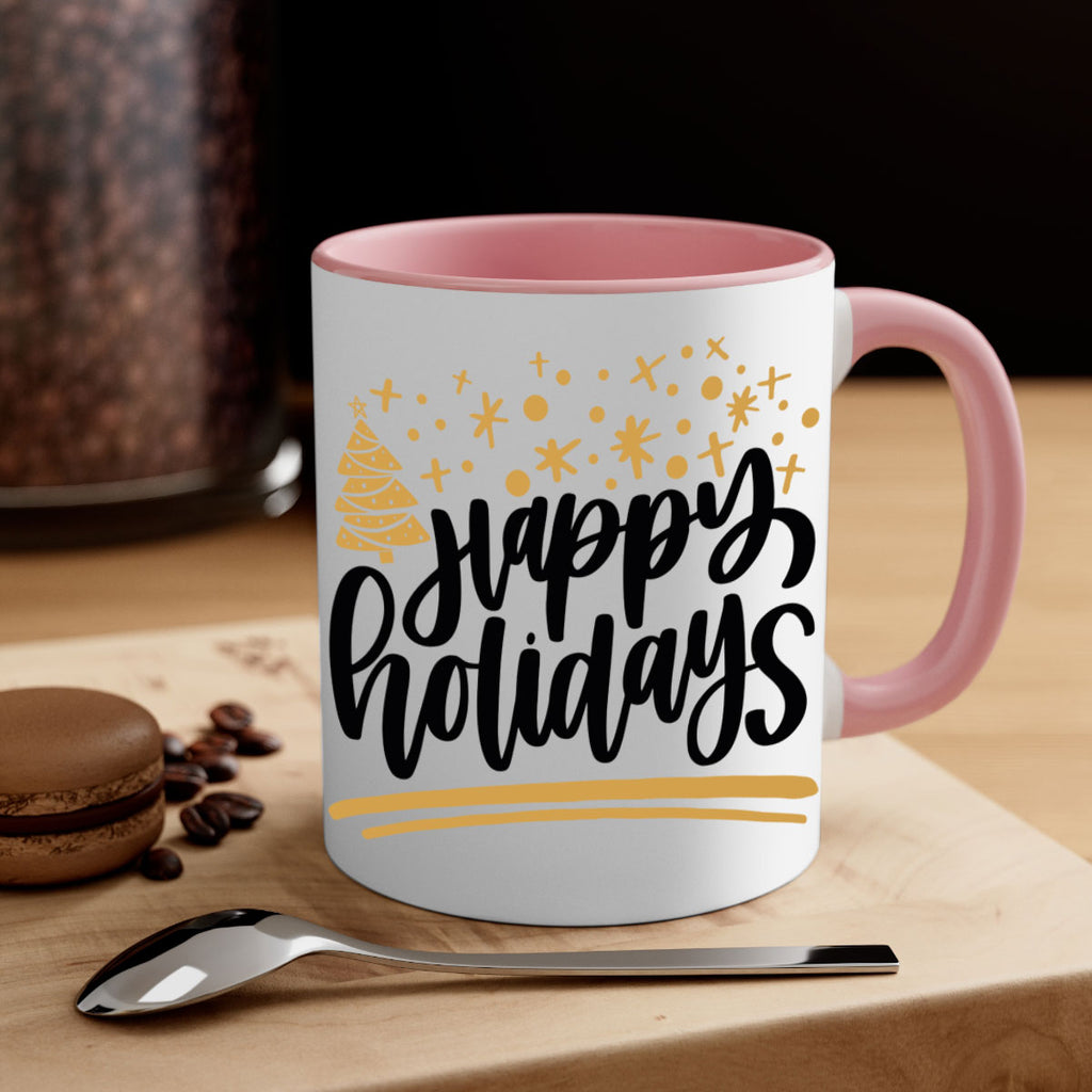 happy holidays gold 148#- christmas-Mug / Coffee Cup