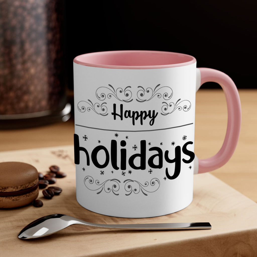 happy holidays style 256#- christmas-Mug / Coffee Cup