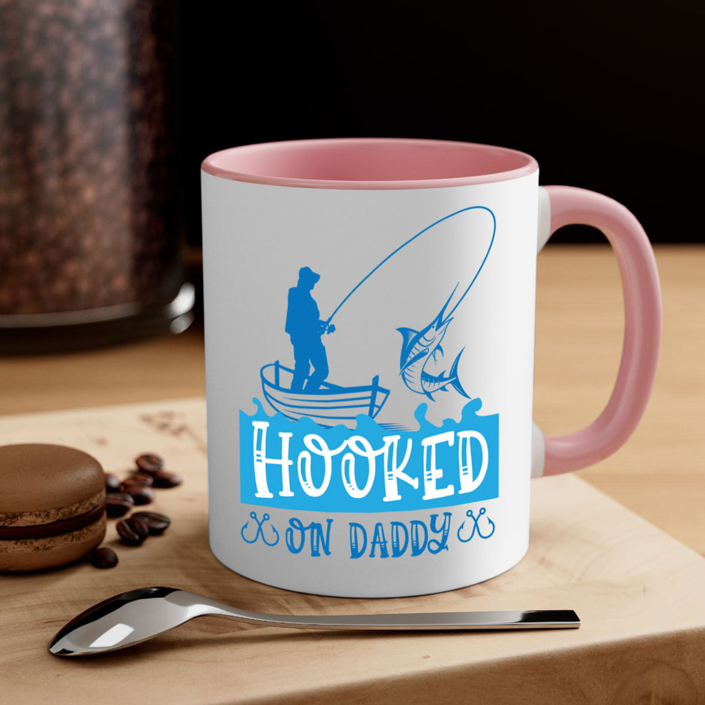 hooked on daddy 218#- fishing-Mug / Coffee Cup