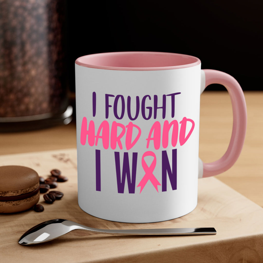 i fought hard and i won Style 10#- breast cancer-Mug / Coffee Cup