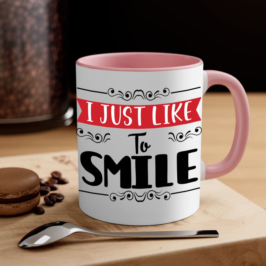 i just like to smile style 326#- christmas-Mug / Coffee Cup