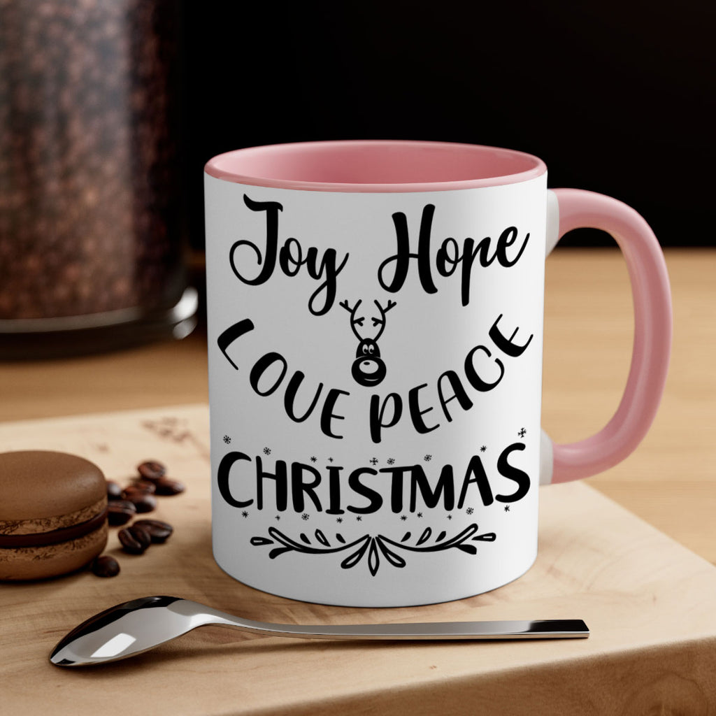 joy hope love peace christmas style 408#- christmas-Mug / Coffee Cup