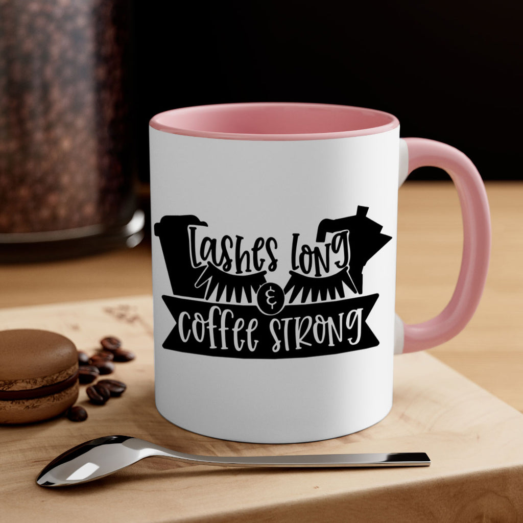 lashes long coffee strong 82#- coffee-Mug / Coffee Cup