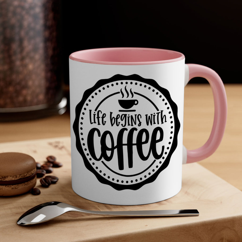 life begins with coffee 76#- coffee-Mug / Coffee Cup