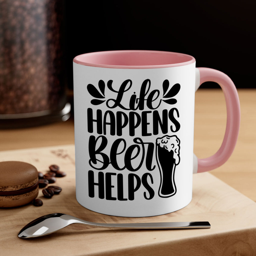 life happens beer helps 28#- beer-Mug / Coffee Cup