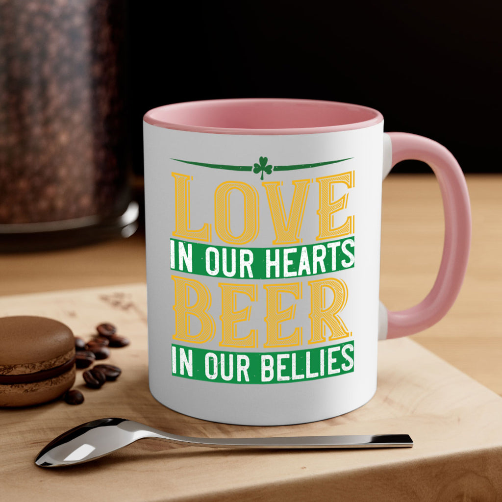 love in our hearts beer in our bellies Style 120#- St Patricks Day-Mug / Coffee Cup