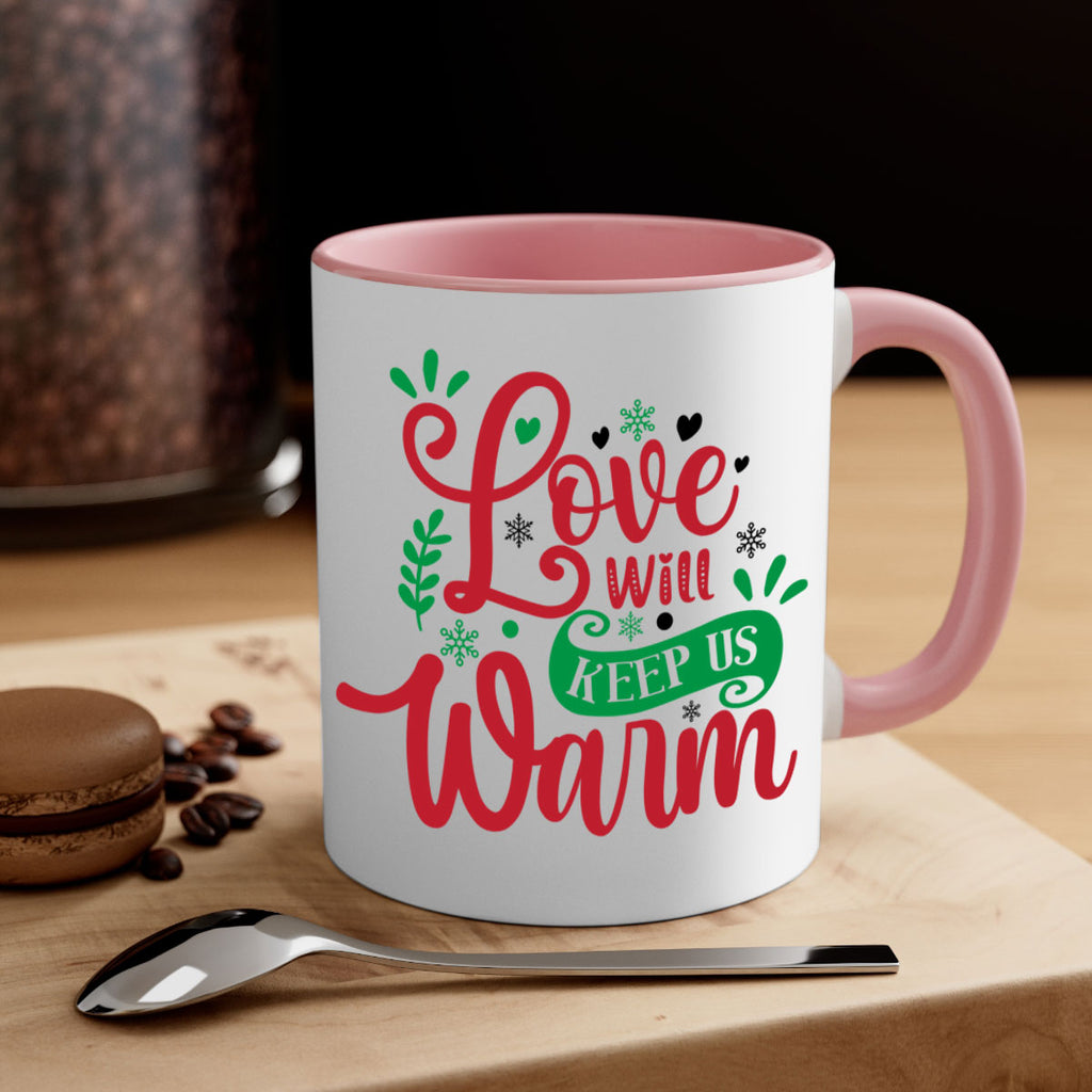 love will keep us warm style 445#- christmas-Mug / Coffee Cup