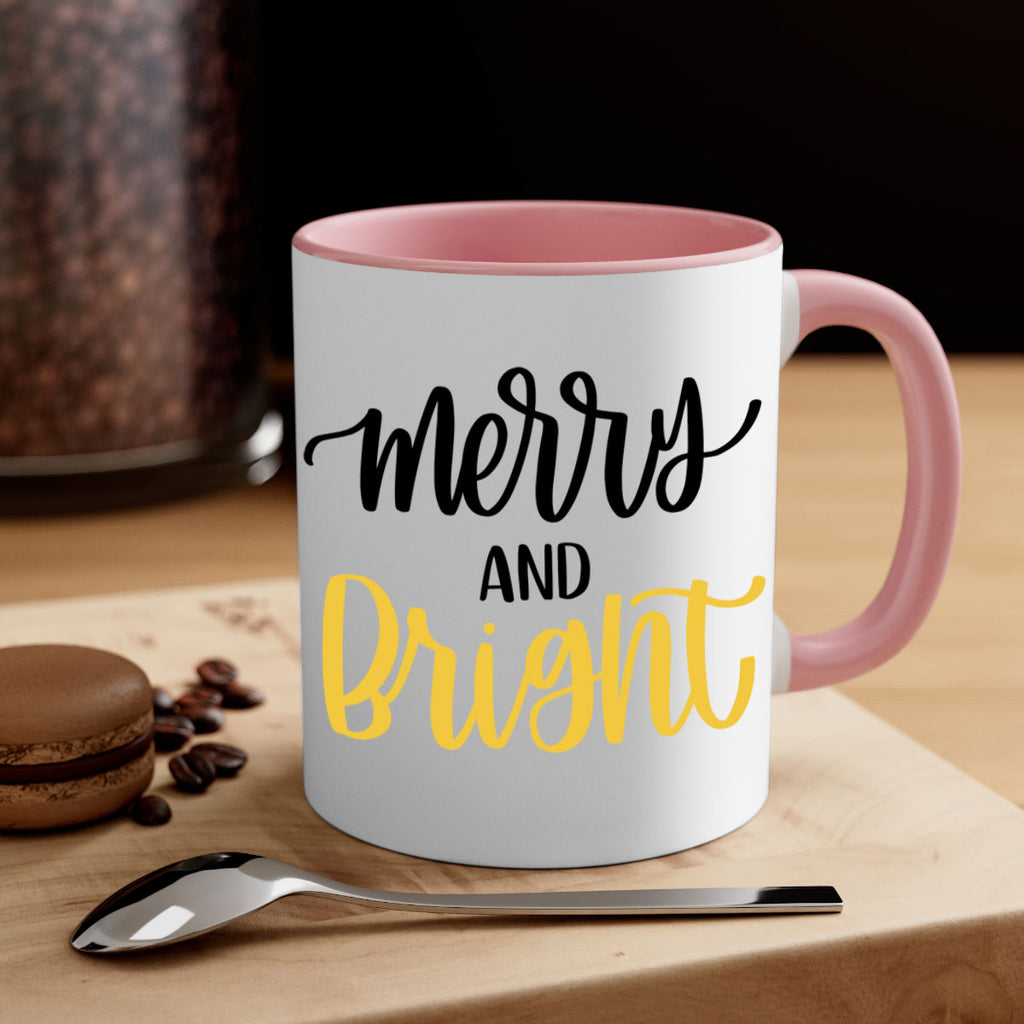 merry and bright 96#- christmas-Mug / Coffee Cup