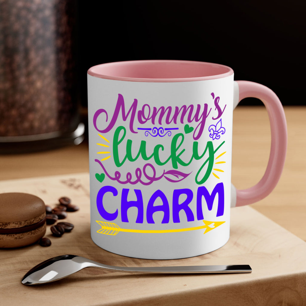 mommys lucky charm 6#- mardi gras-Mug / Coffee Cup