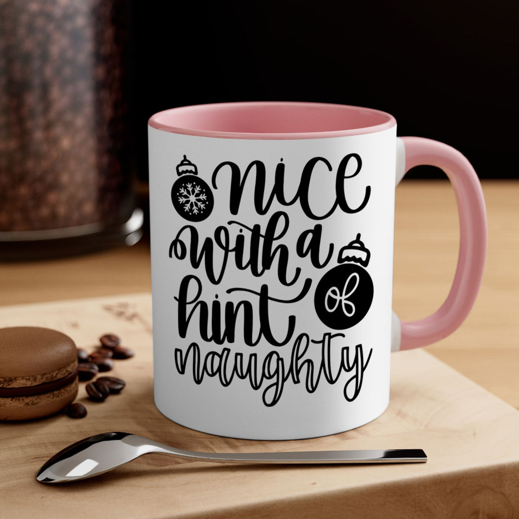 nice with a hint naughty 75#- christmas-Mug / Coffee Cup