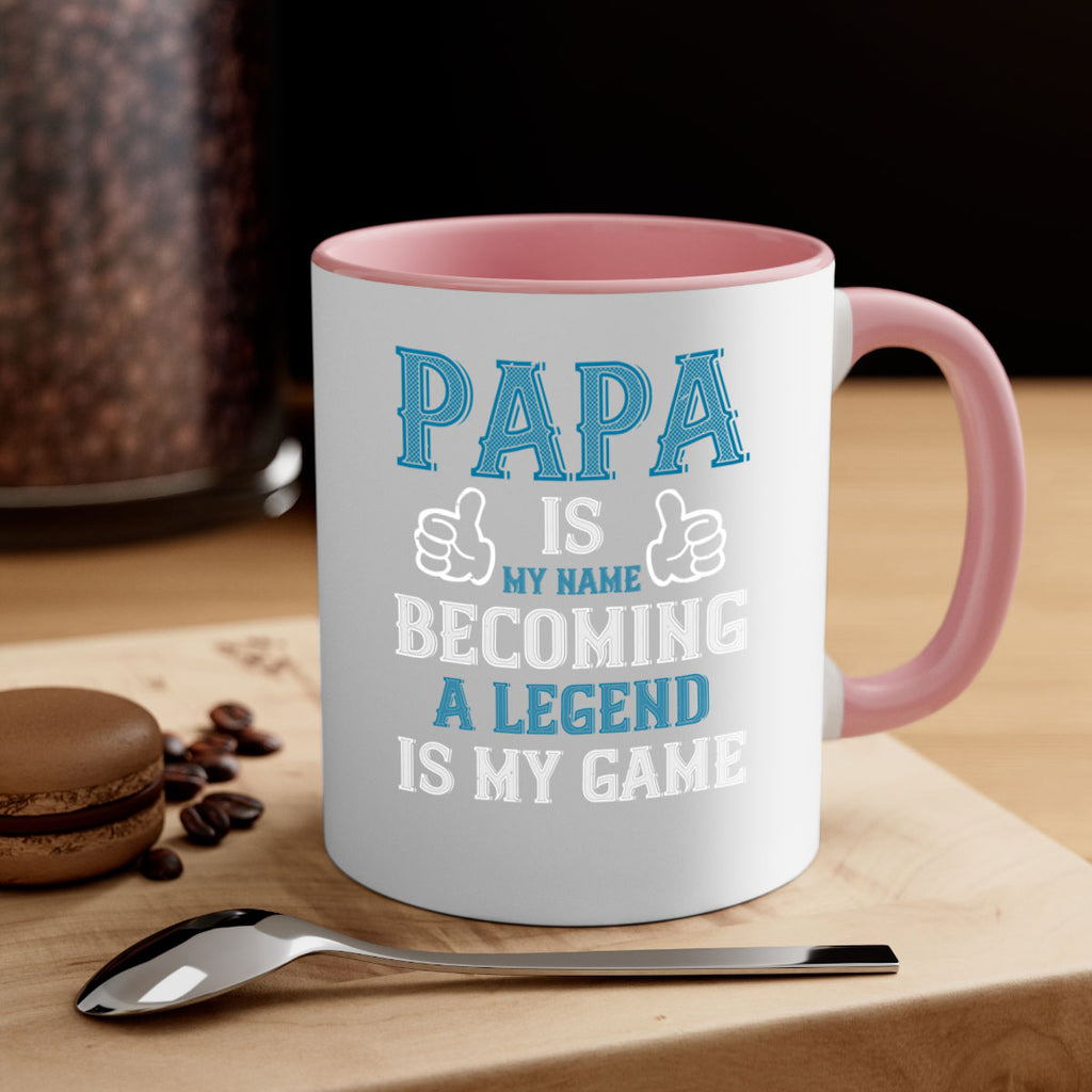 papa is my name becoming a legend is my game 17#- grandpa-Mug / Coffee Cup