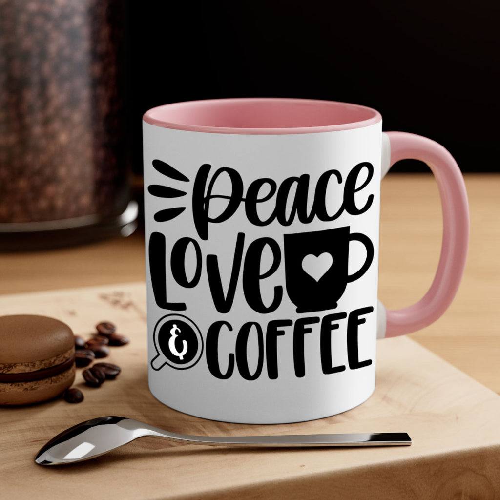 peace love coffee 49#- coffee-Mug / Coffee Cup