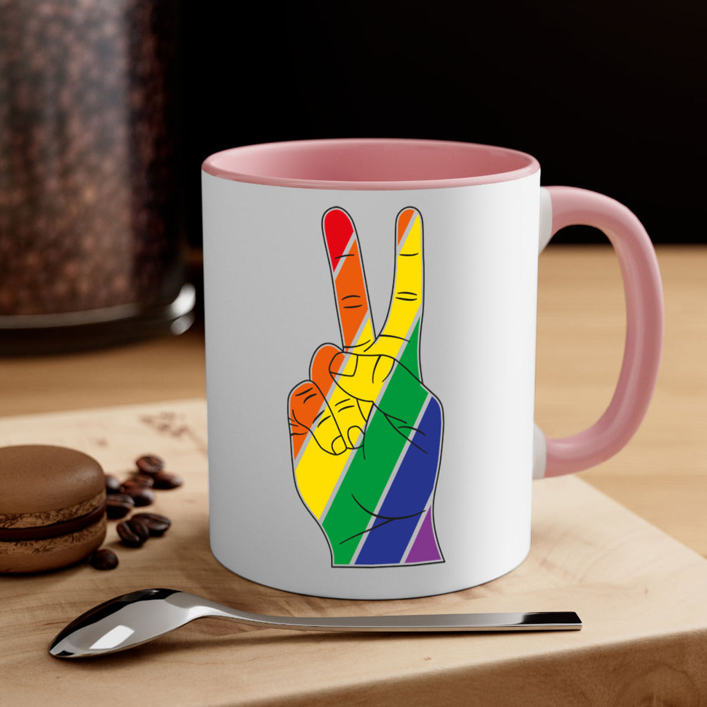 peacehand 72#- lgbt-Mug / Coffee Cup