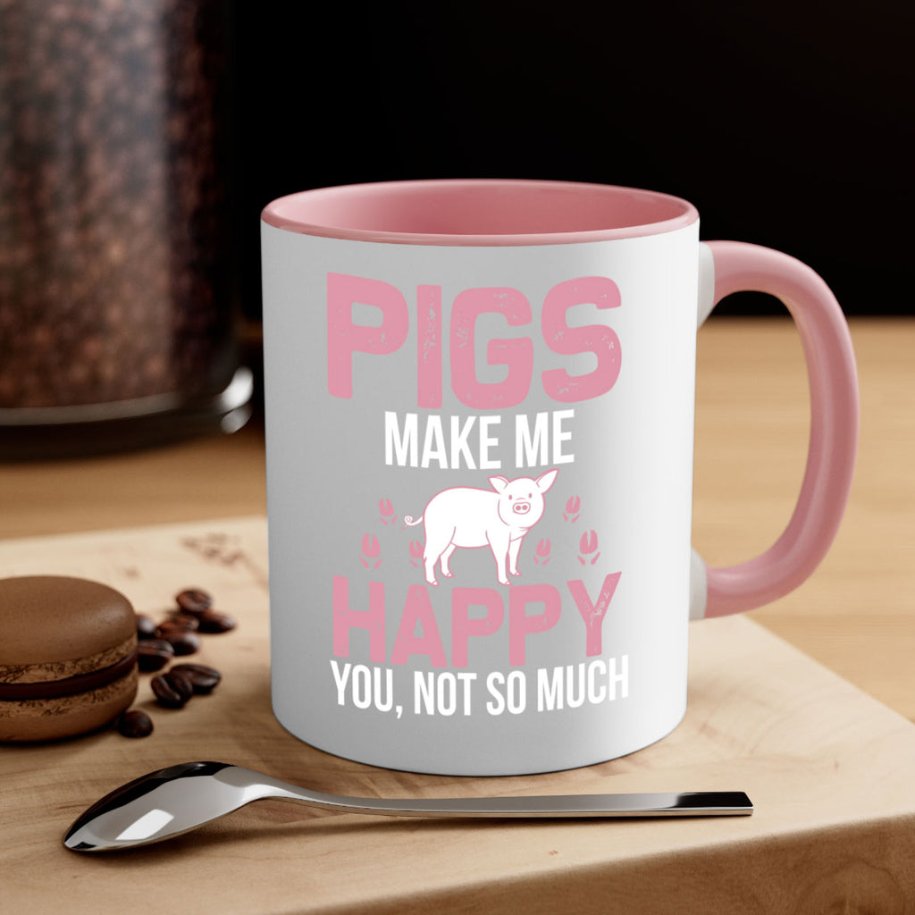 pigs make me happy Style 35#- pig-Mug / Coffee Cup