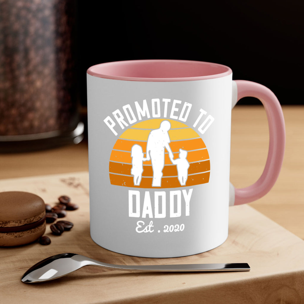 promoted to daddy est 187#- fathers day-Mug / Coffee Cup