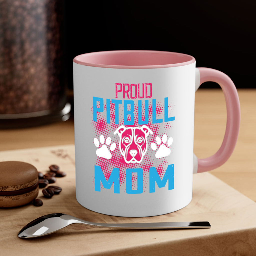proud pitbull mom 70#- mom-Mug / Coffee Cup