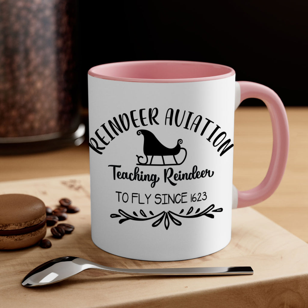 reindeer aviation teaching reindeer to fly since style 595#- christmas-Mug / Coffee Cup