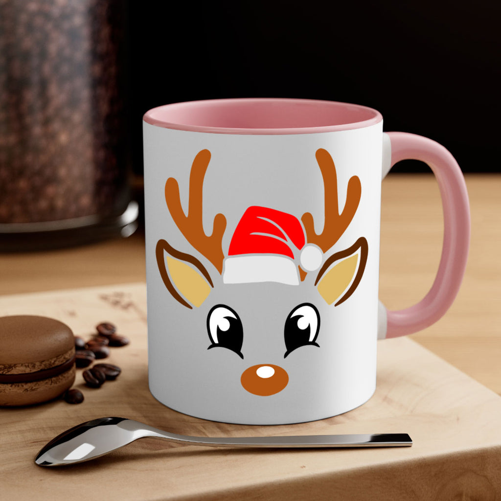 reindeer face style 596#- christmas-Mug / Coffee Cup