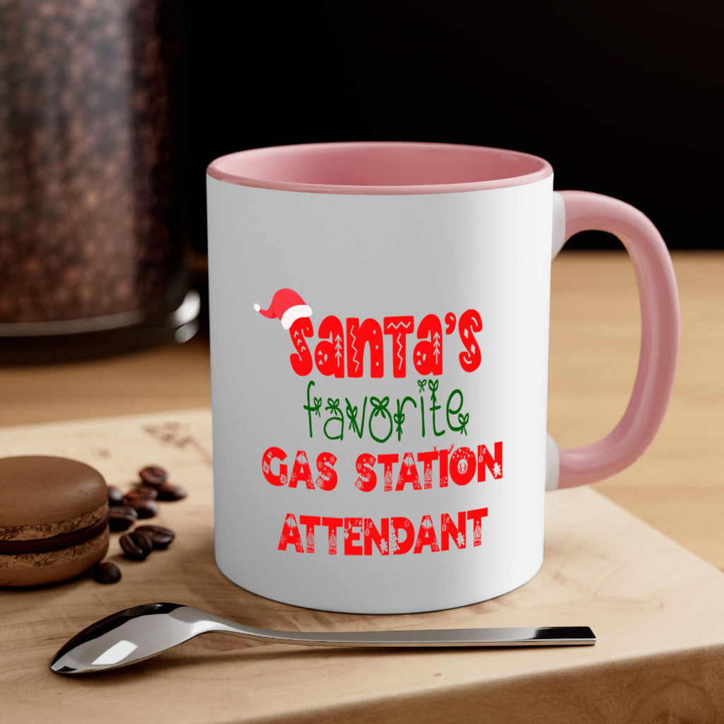 santas favorite gas station attendant style 836#- christmas-Mug / Coffee Cup