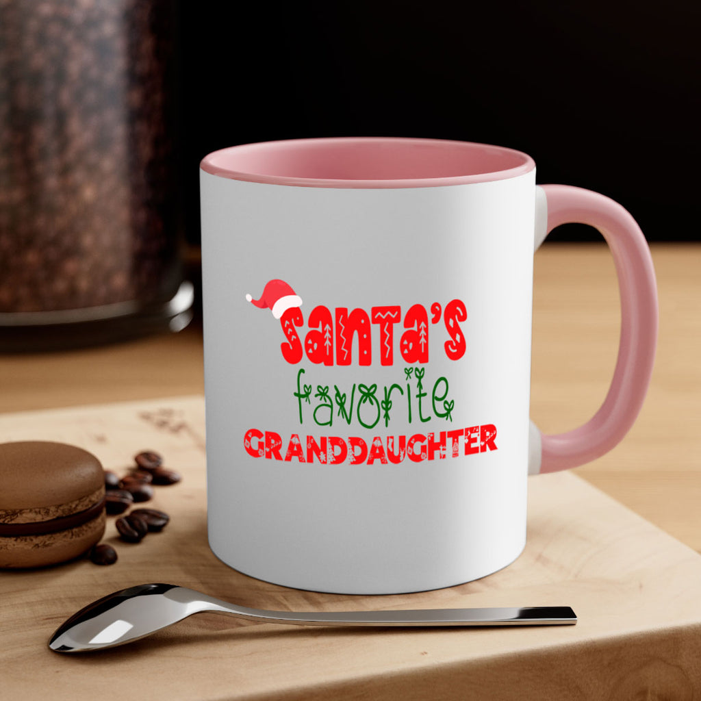 santas favorite granddaughter style 848#- christmas-Mug / Coffee Cup