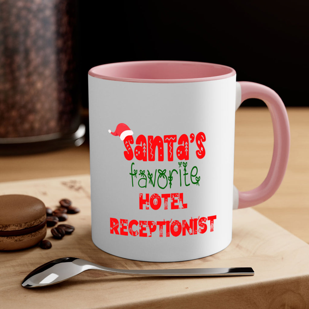 santas favorite hotel receptionist style 877#- christmas-Mug / Coffee Cup