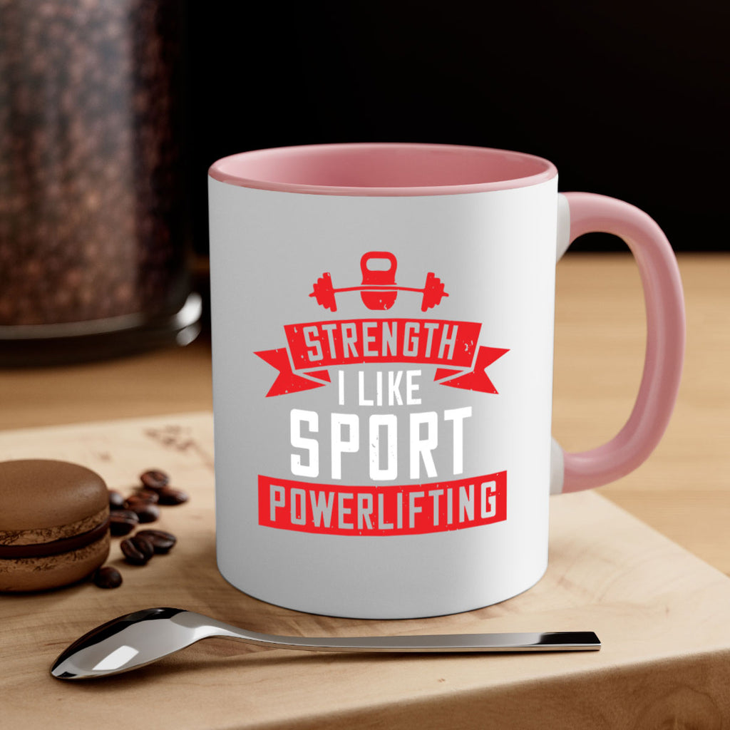 strength i like sport powerlifting 73#- gym-Mug / Coffee Cup