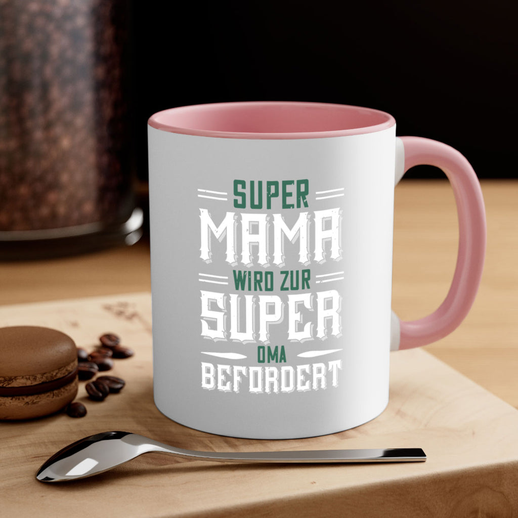 super mama wird zur 9#- grandpa-Mug / Coffee Cup
