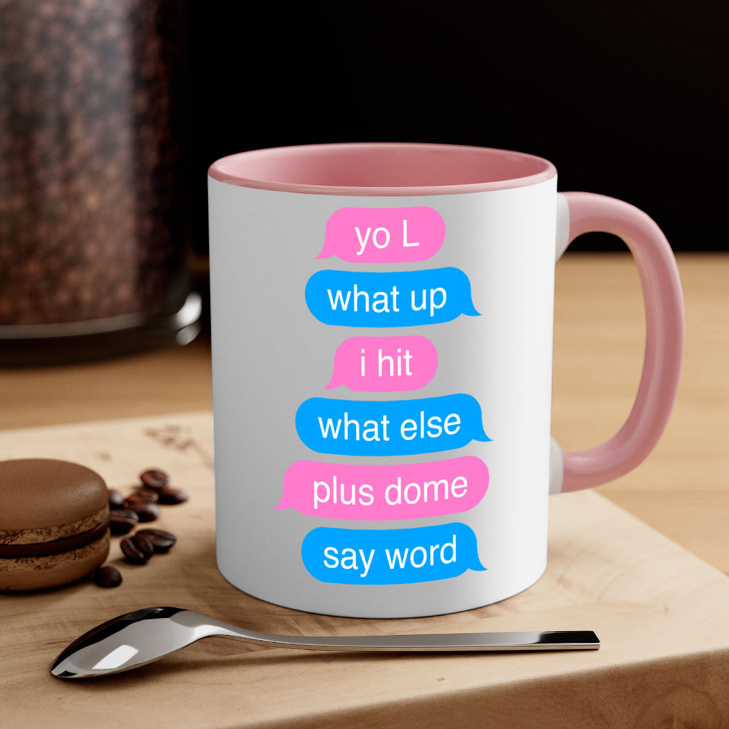 text conversation camron 23#- black words - phrases-Mug / Coffee Cup