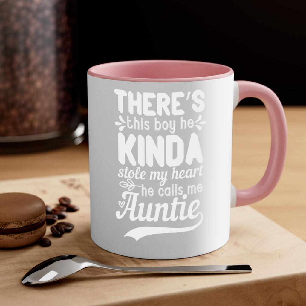 there’s this boy he kinda stole my heart he calls me auntie Style 21#- aunt-Mug / Coffee Cup