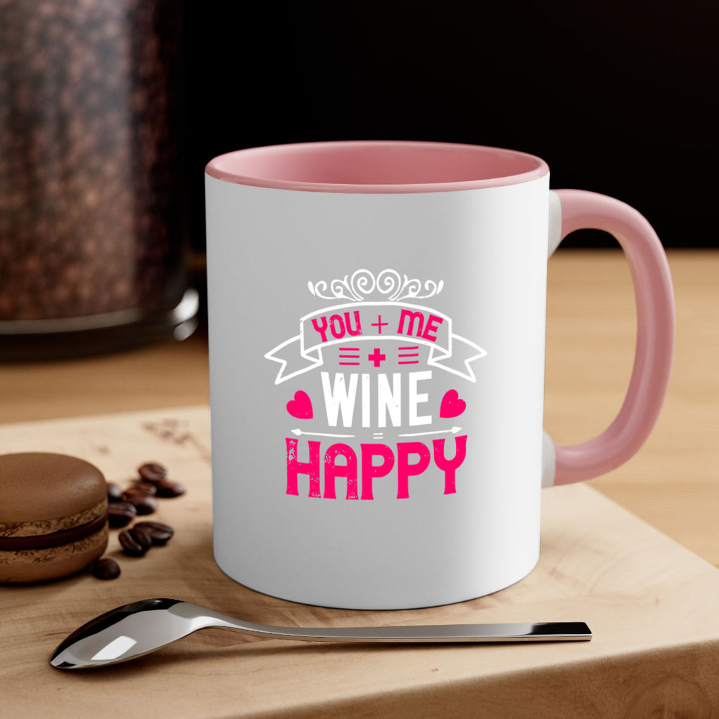 you me wine happy 1#- valentines day-Mug / Coffee Cup