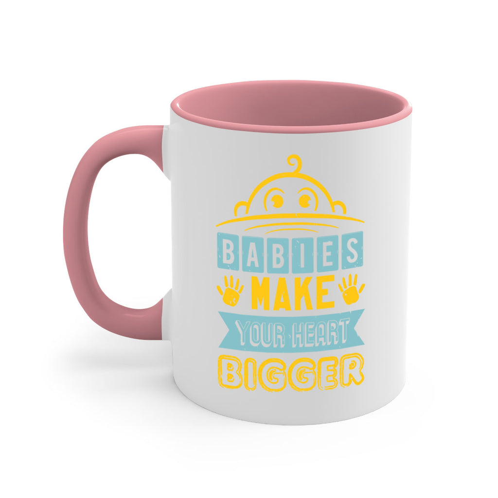 Babies make your heart bigger Style 17#- baby shower-Mug / Coffee Cup