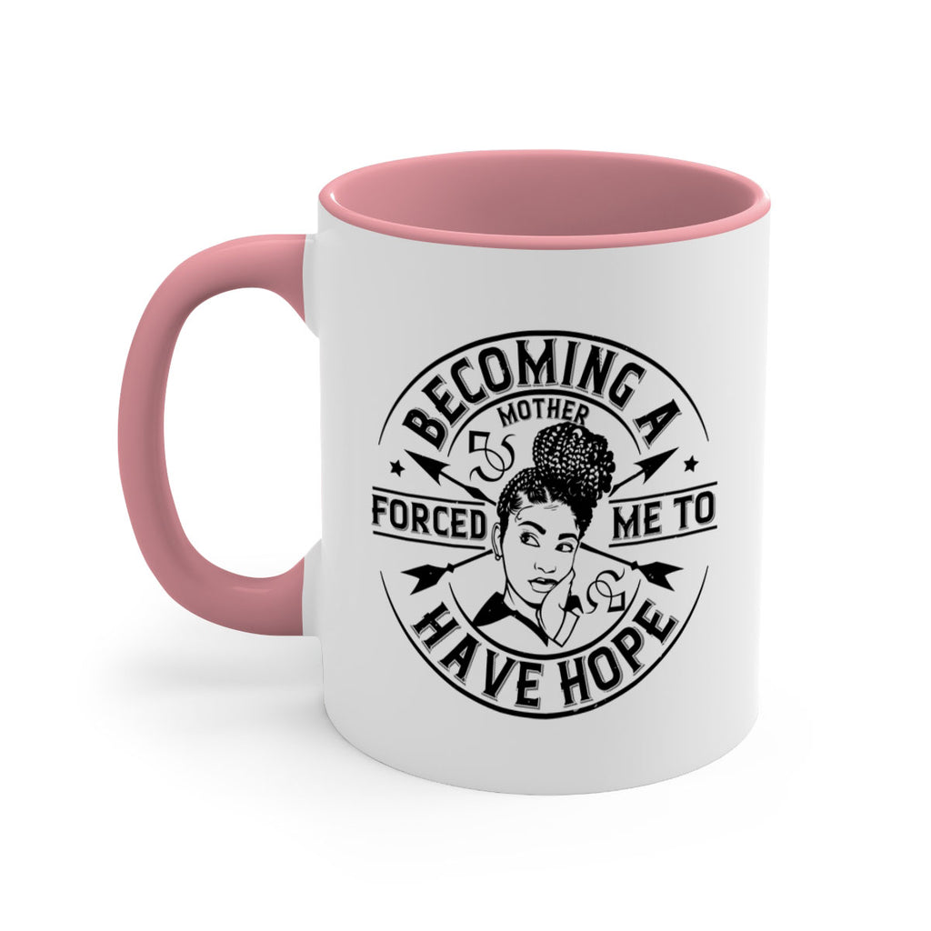 Becoming a mother forced me to have hope Style 44#- Afro - Black-Mug / Coffee Cup