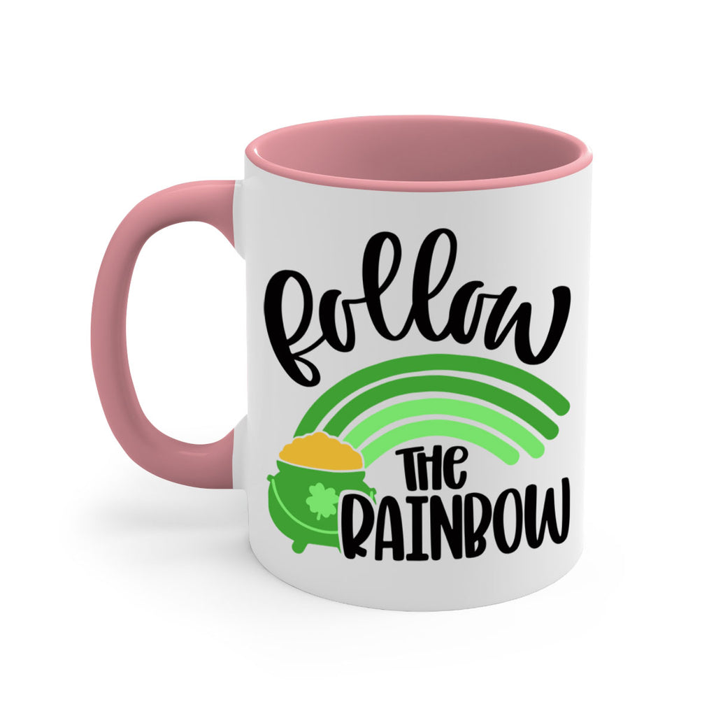 Follow The Rainbow Style 99#- St Patricks Day-Mug / Coffee Cup