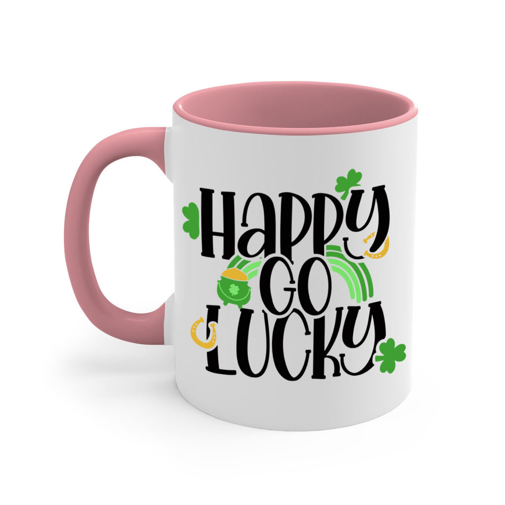 Happy Go Lucky Style 96#- St Patricks Day-Mug / Coffee Cup