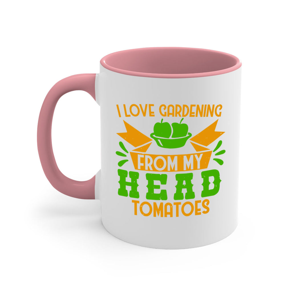 I love gardening from my head tomatoes 54#- Farm and garden-Mug / Coffee Cup