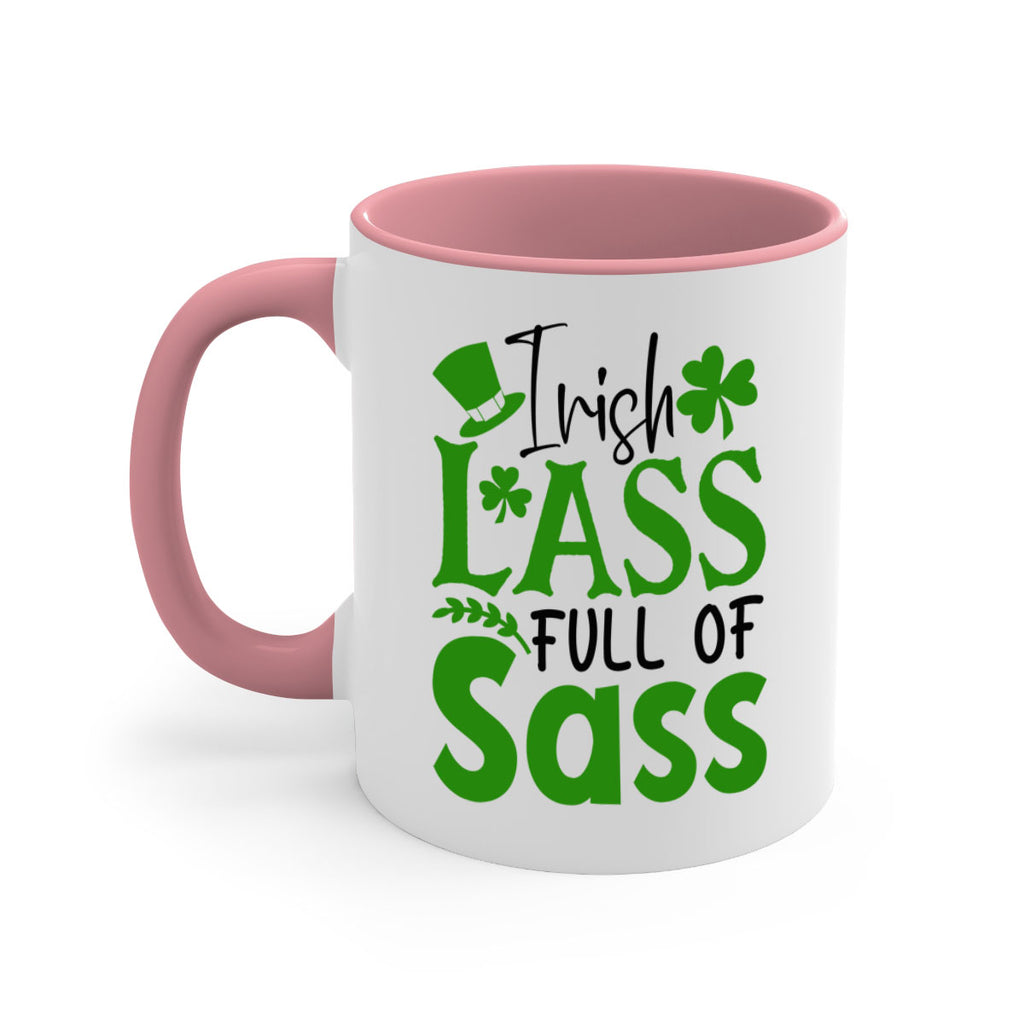 Irish Lass Full Of Sass Style 155#- St Patricks Day-Mug / Coffee Cup