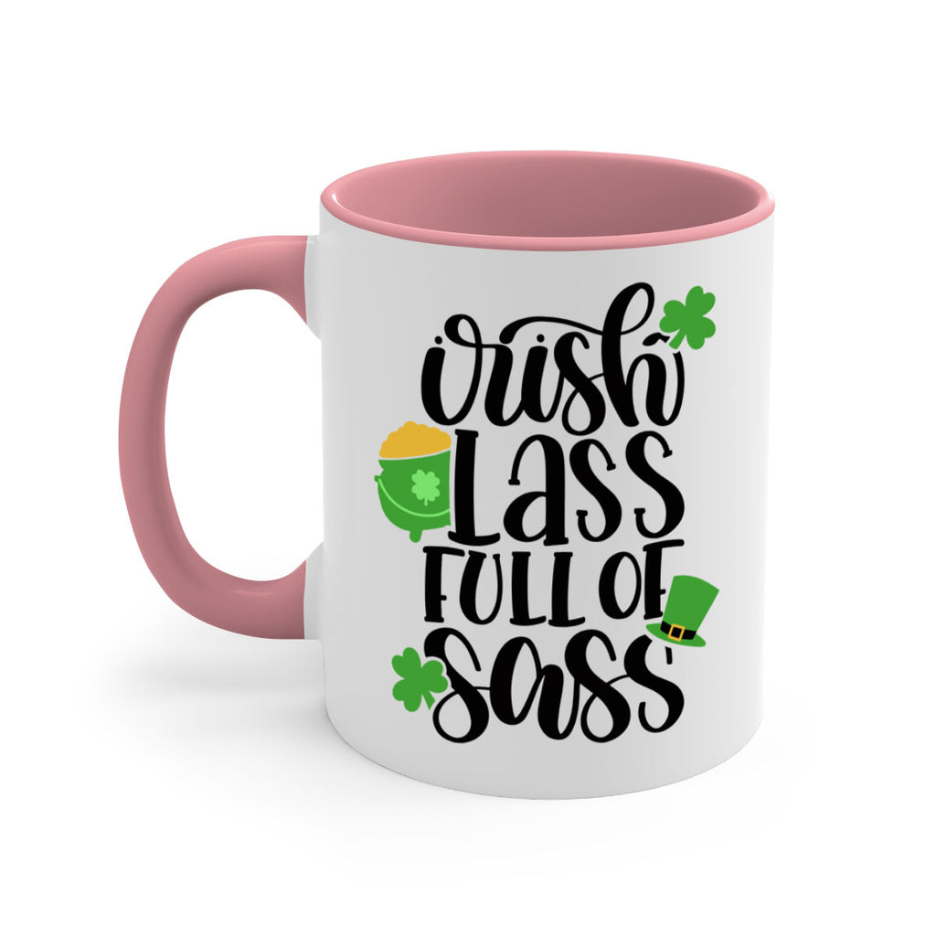 Irish Lass Full Of Sass Style 79#- St Patricks Day-Mug / Coffee Cup