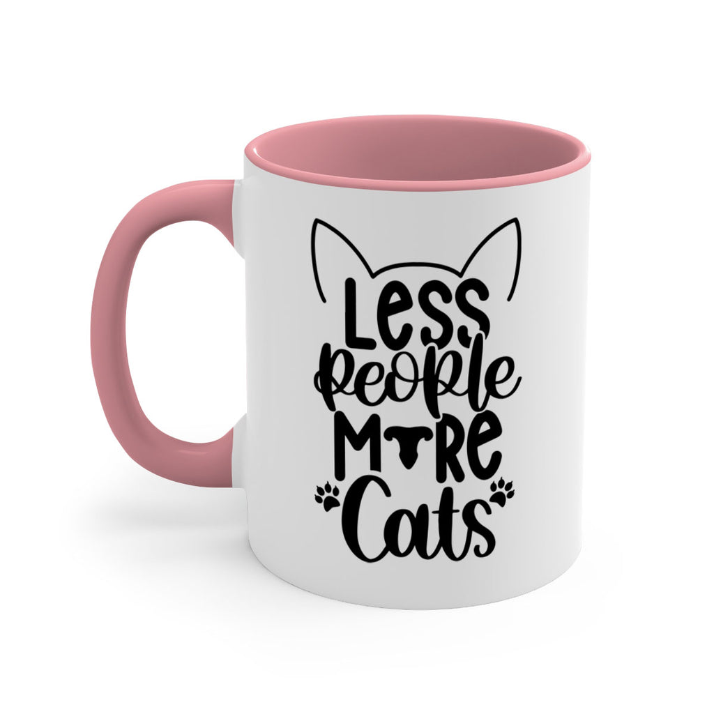 Less People More Cats Style 97#- cat-Mug / Coffee Cup