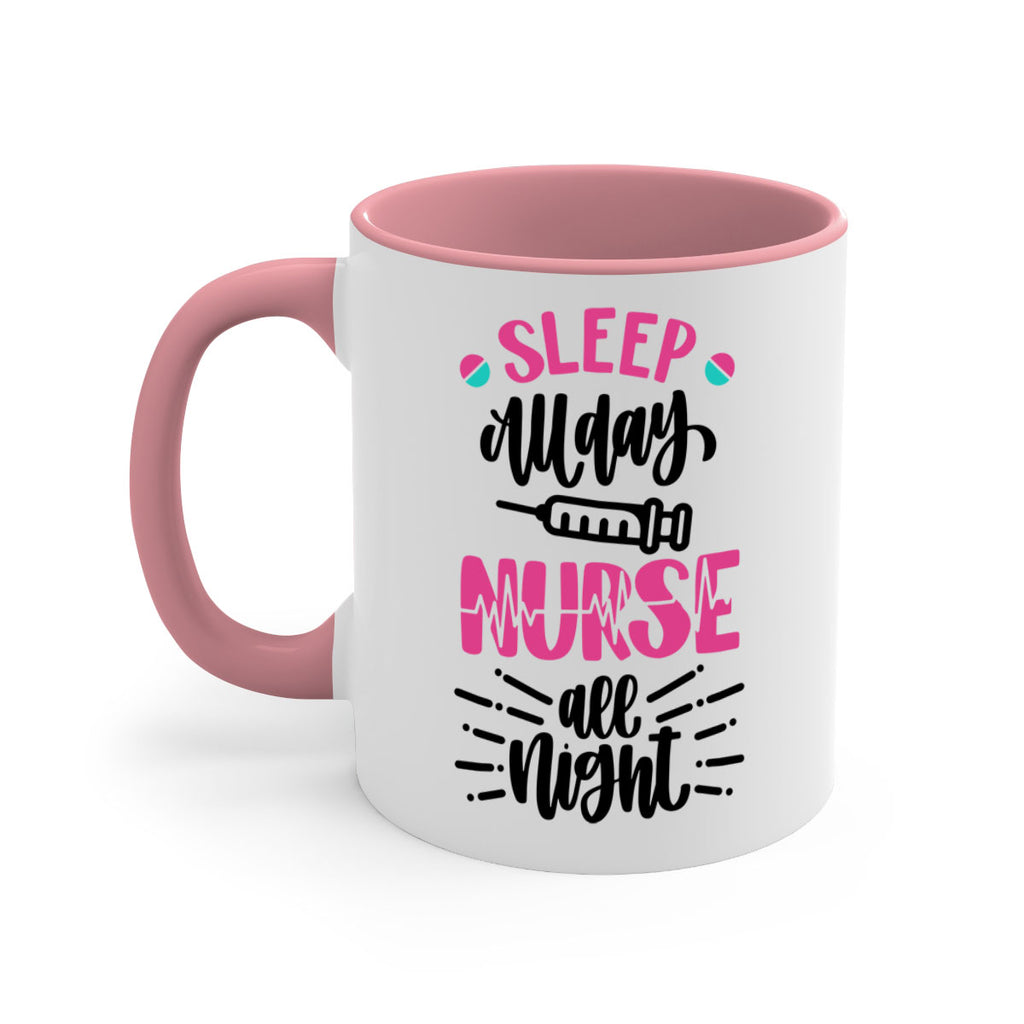 Sleep All Day Nurse All Style Style 33#- nurse-Mug / Coffee Cup