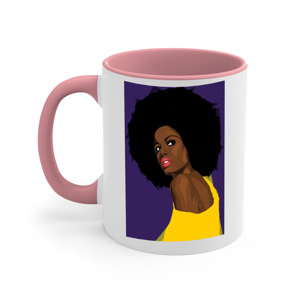 beautiful black woman geometric 60#- Black women - Girls-Mug / Coffee Cup