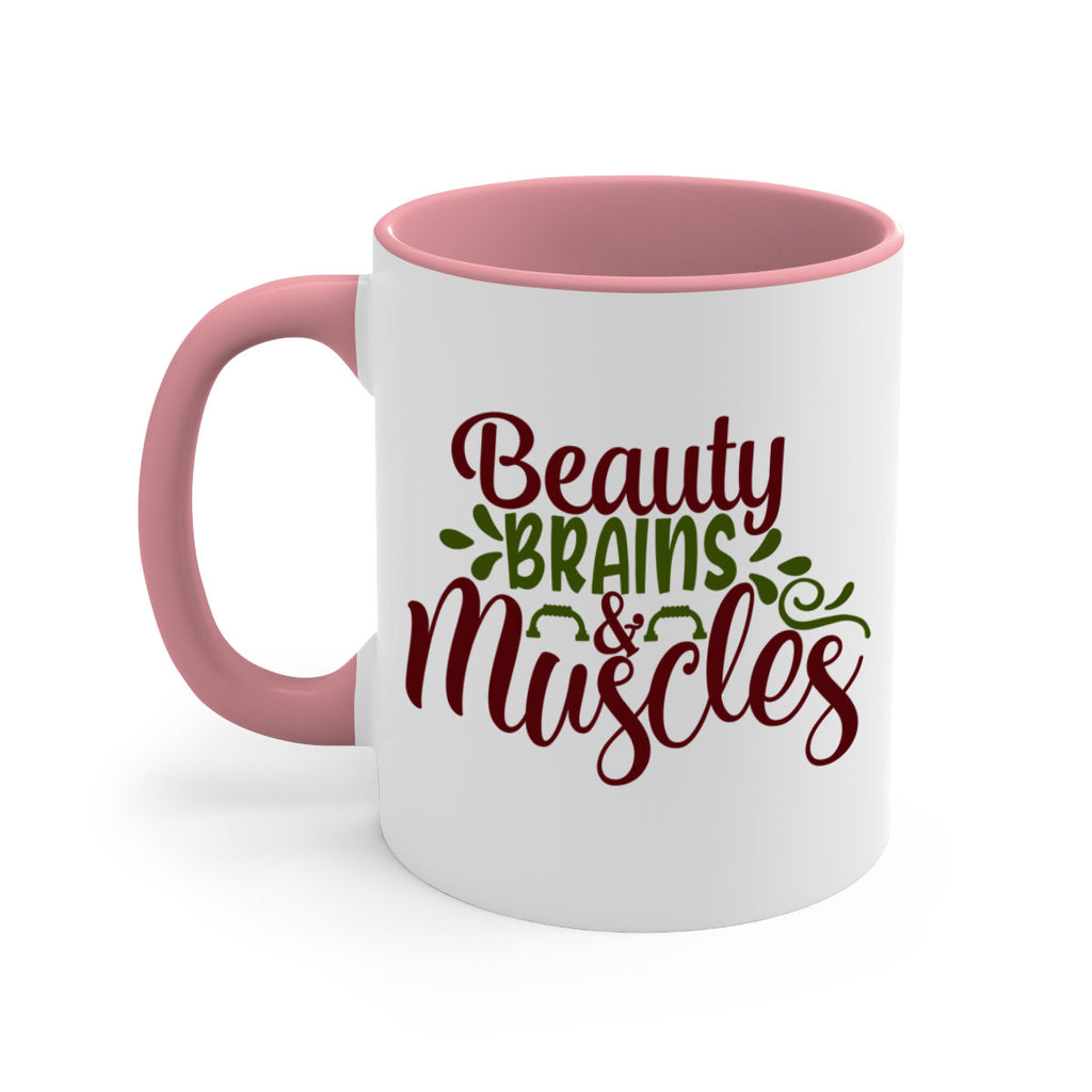 beauty brains muscles 52#- gym-Mug / Coffee Cup