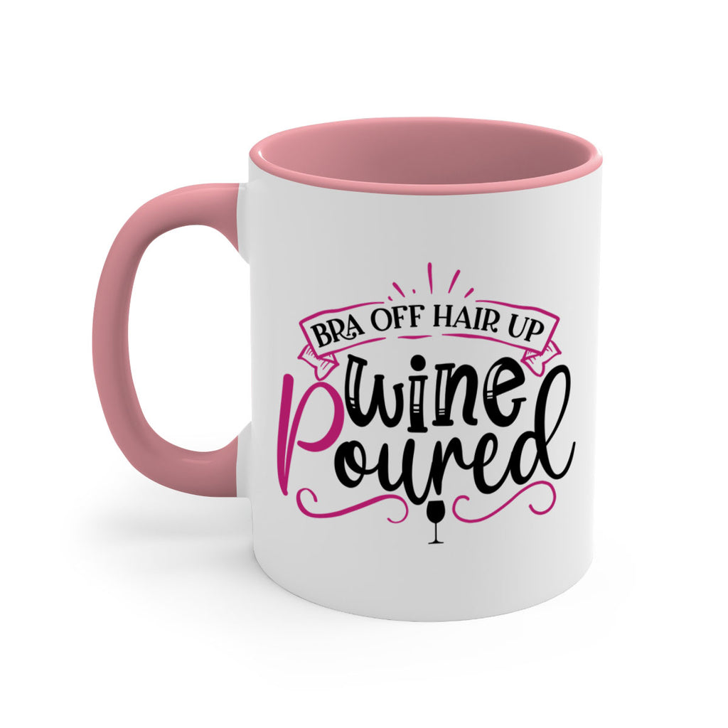 bra off hair up wine poured 206#- wine-Mug / Coffee Cup