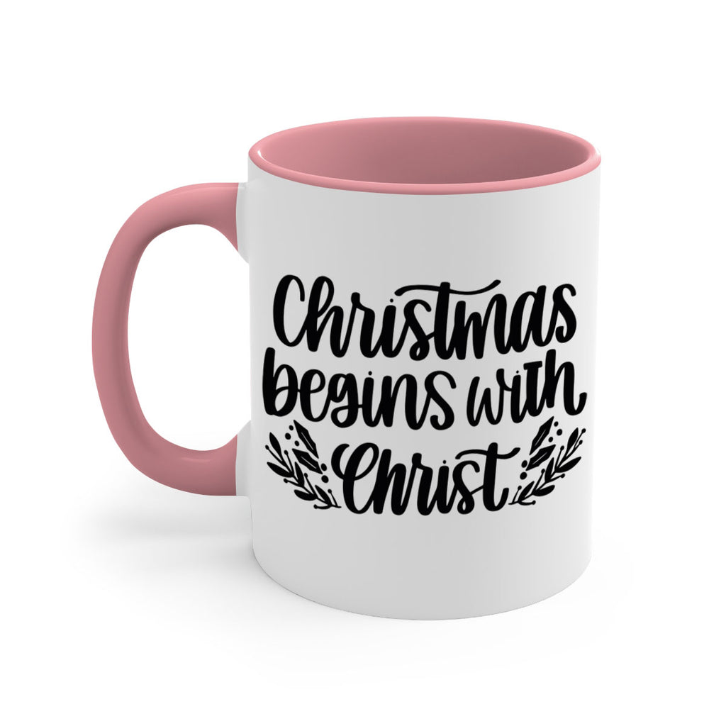 christmas begins with christ 203#- christmas-Mug / Coffee Cup