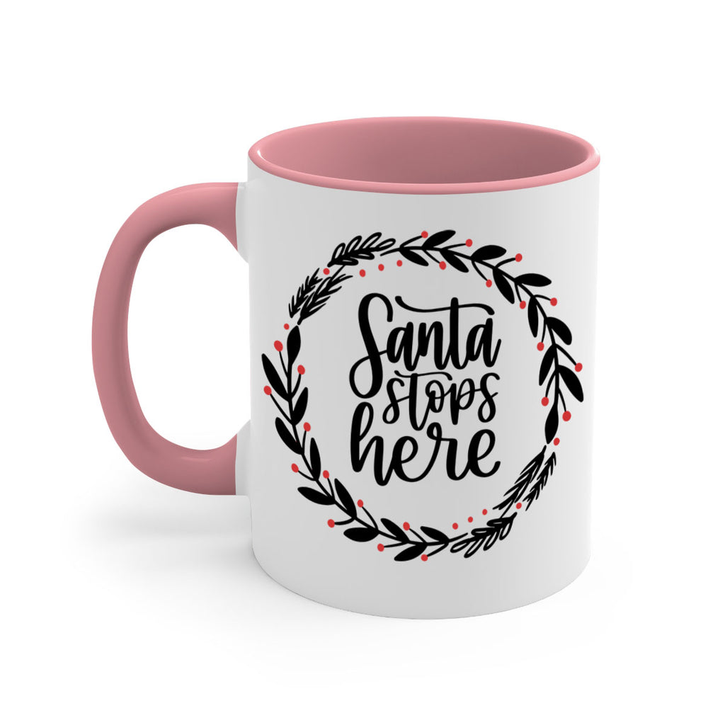 christmas ornamentssanta stops here 175#- christmas-Mug / Coffee Cup