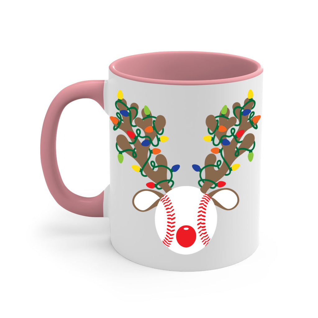 christmas reindeer antler baseball style 114#- christmas-Mug / Coffee Cup