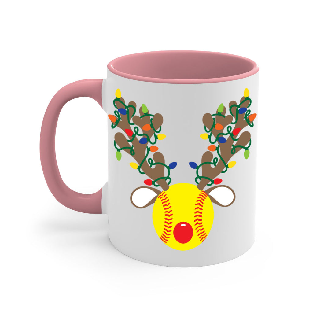 christmas reindeer antler softball style 119#- christmas-Mug / Coffee Cup