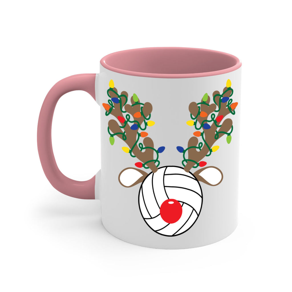 christmas reindeer antler volleyball style 121#- christmas-Mug / Coffee Cup