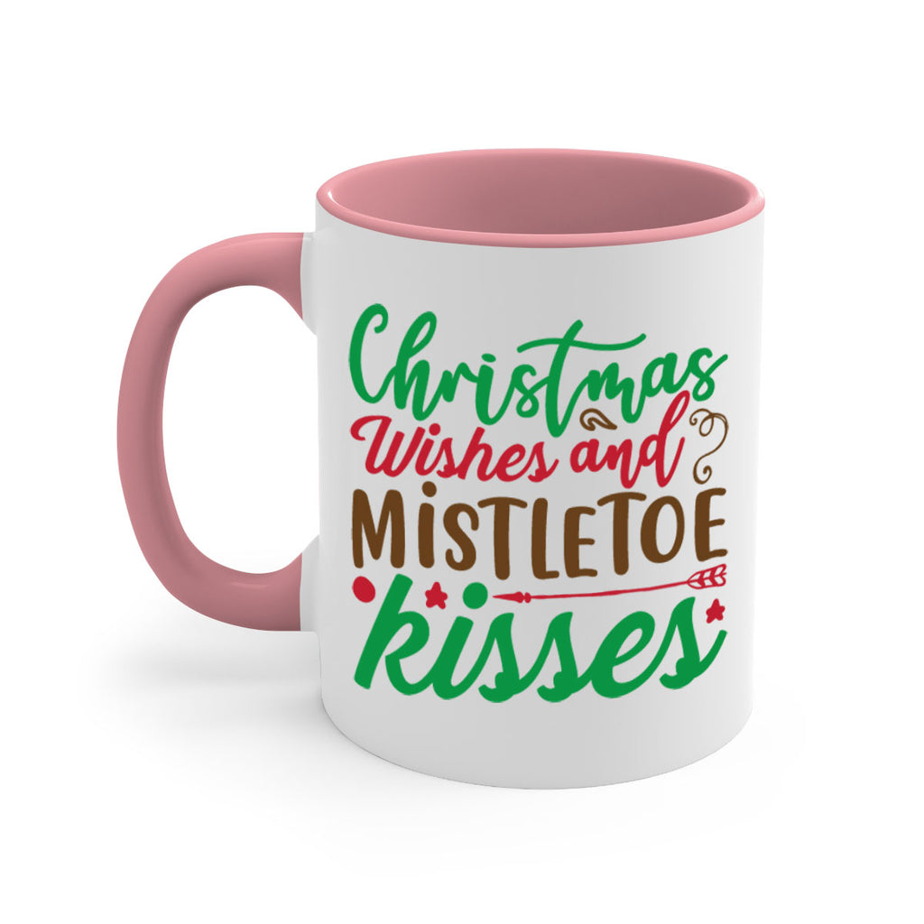 christmas wishes and mistletoe kisses 292#- christmas-Mug / Coffee Cup