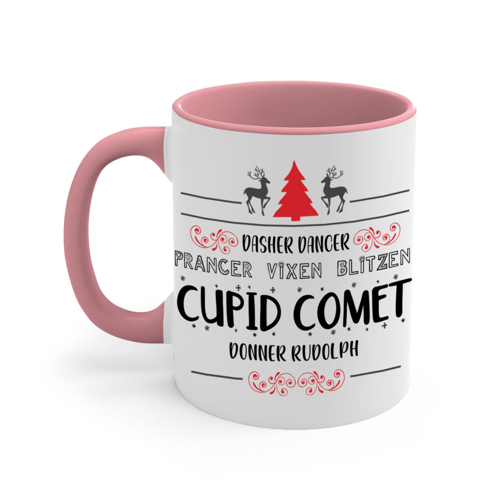 dasher dancer prancer vixen blitzen cupid comet donner rudolph style 148#- christmas-Mug / Coffee Cup