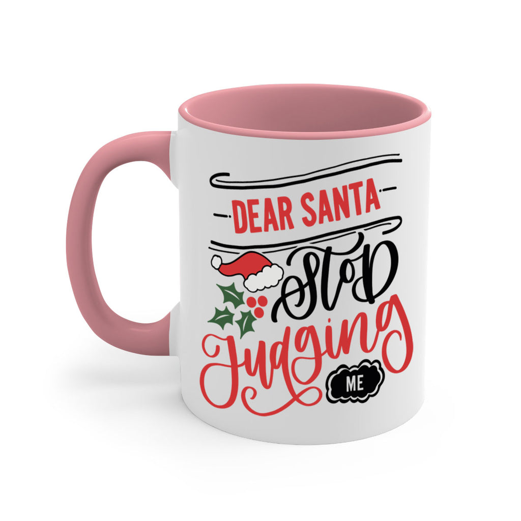 dear santa stop judging me 160#- christmas-Mug / Coffee Cup